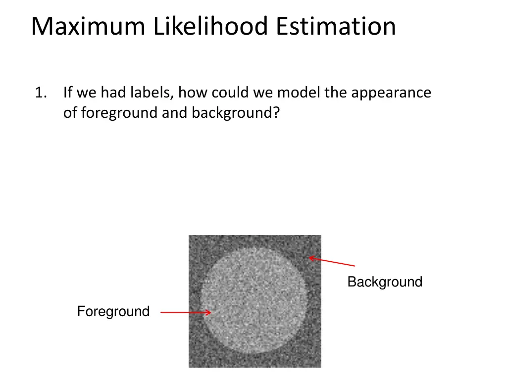 maximum likelihood estimation
