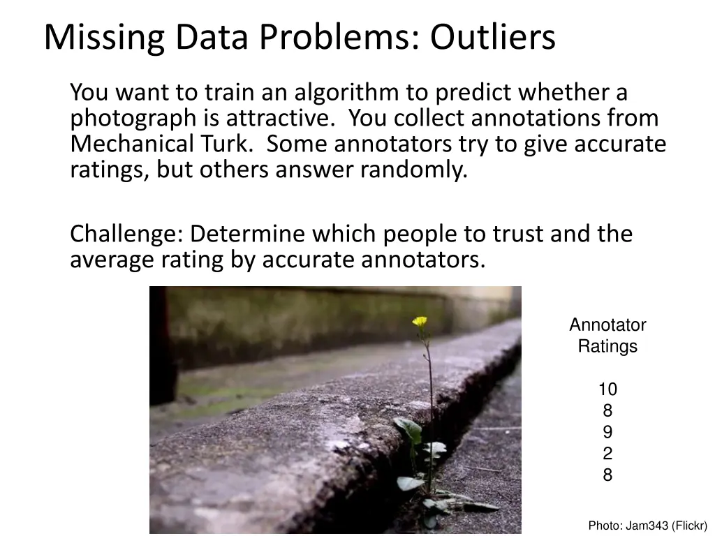 missing data problems outliers 1