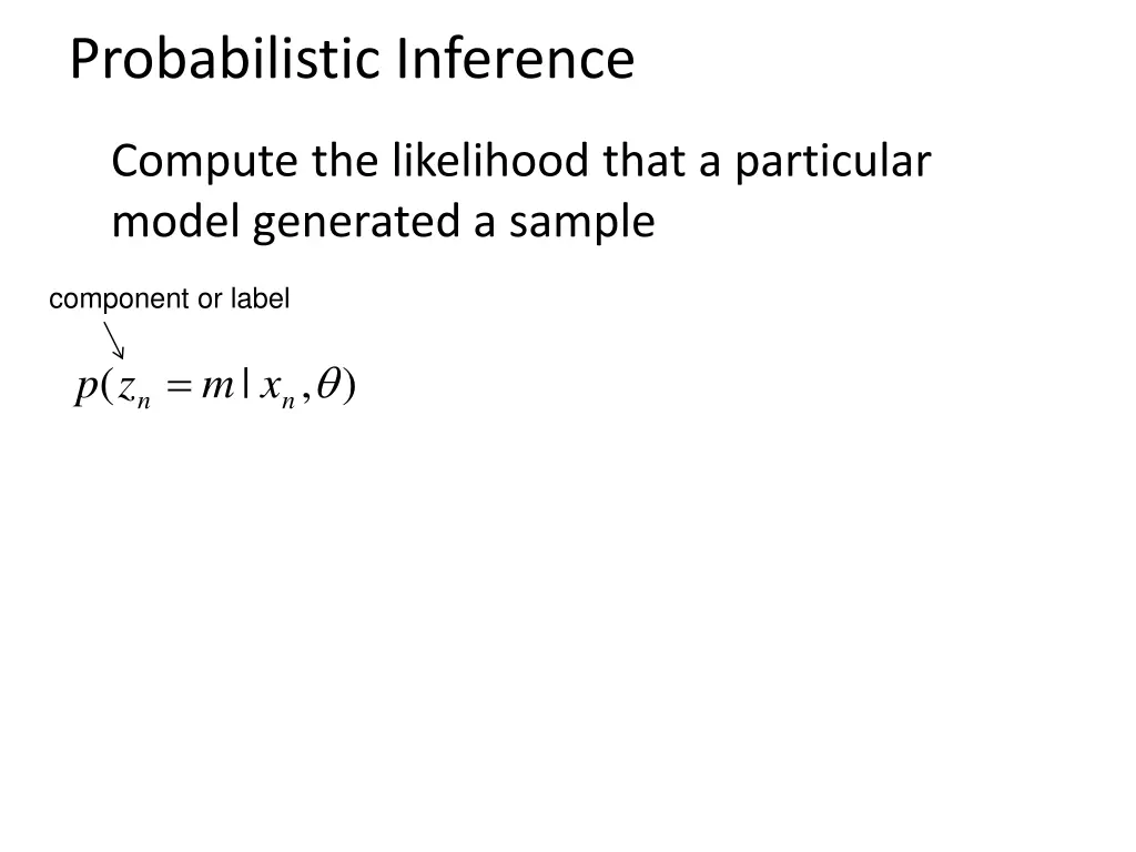 probabilistic inference 1