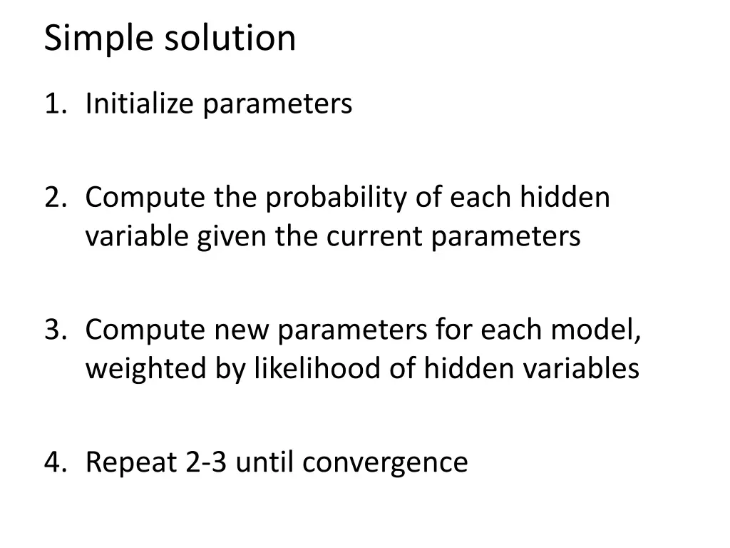 simple solution