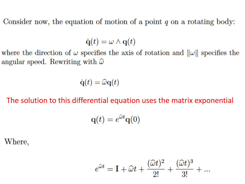 the solution to this differential equation uses