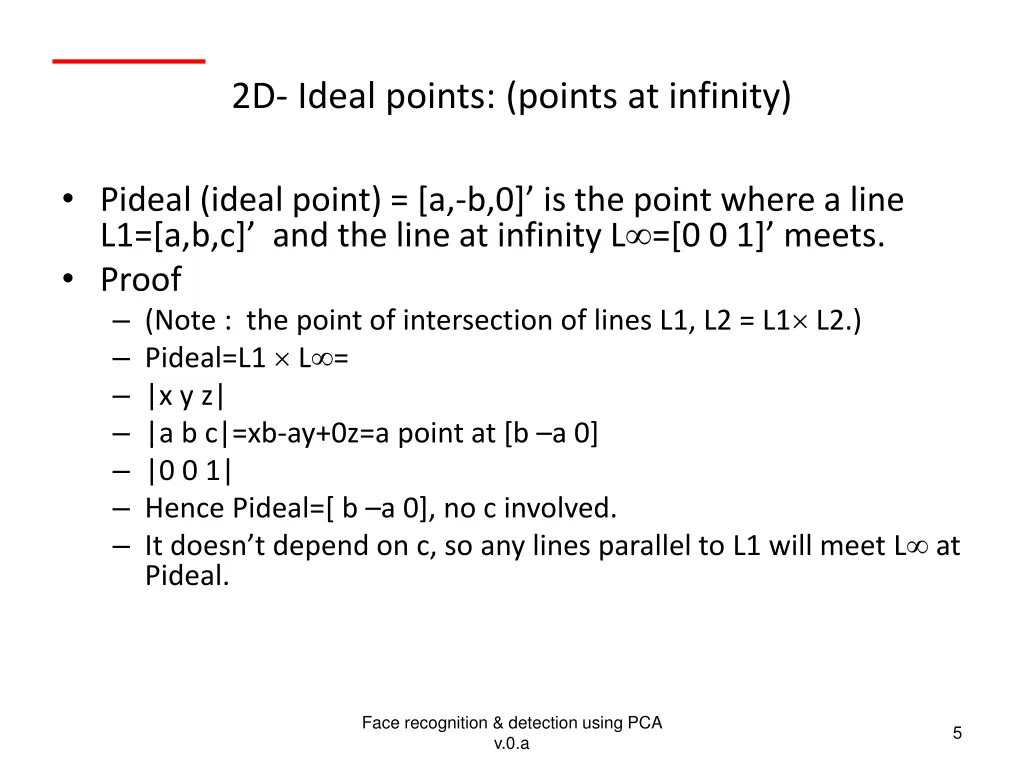 2d ideal points points at infinity