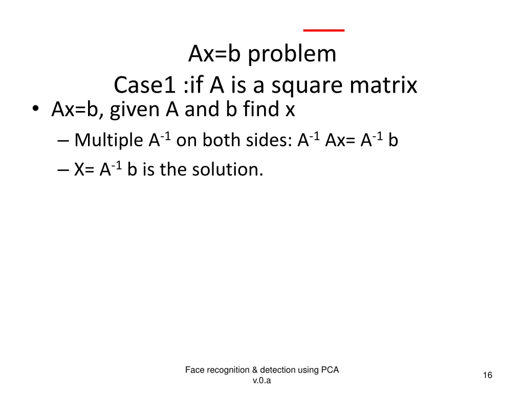 ax b problem