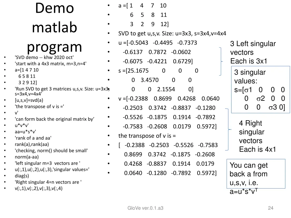 demo matlab program svd demo khw 2020 oct start