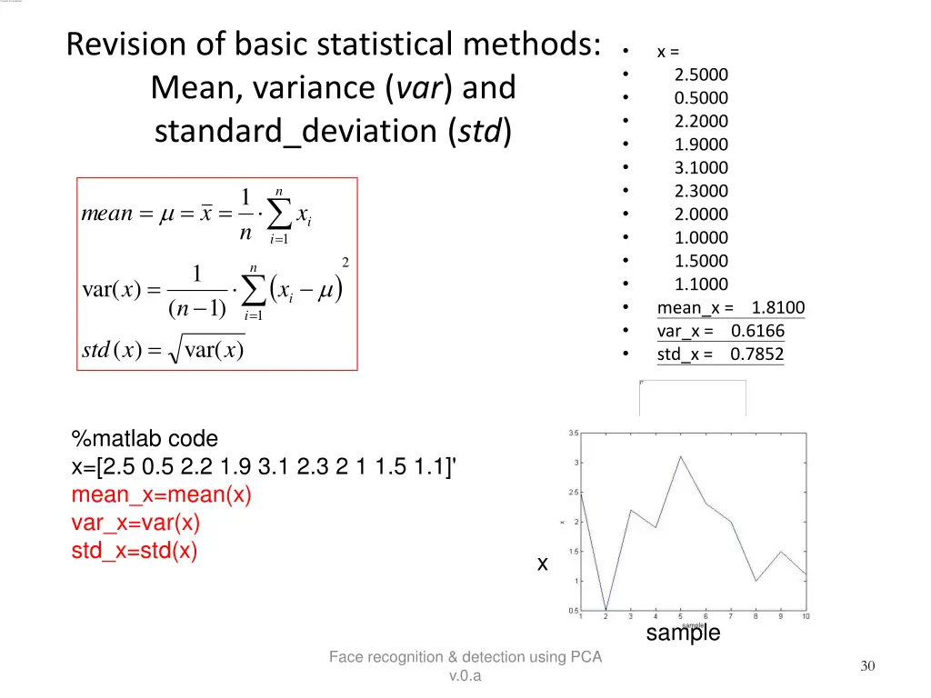 revision of basic statistical methods mean