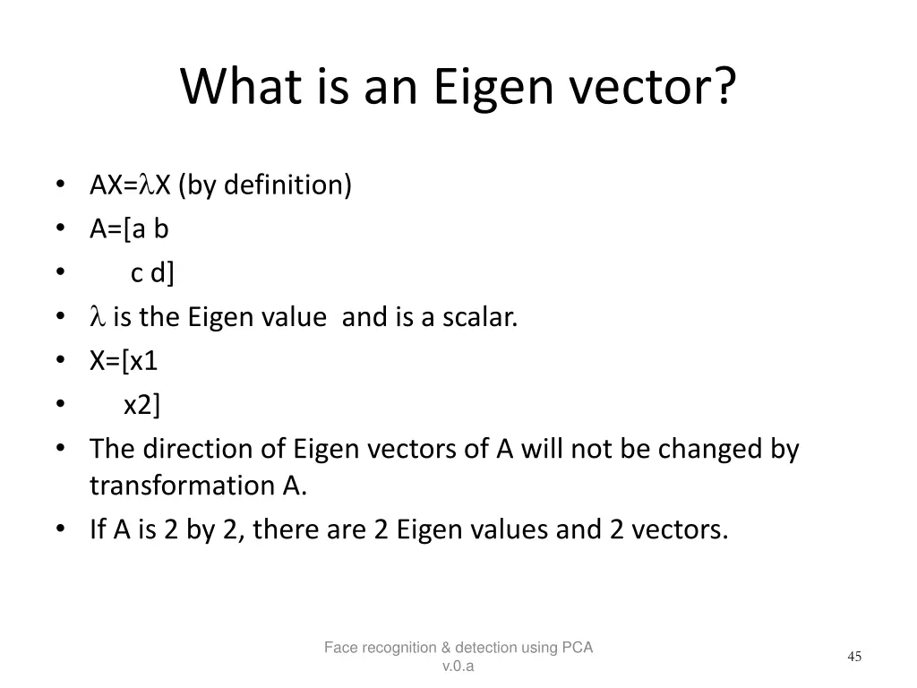 what is an eigen vector