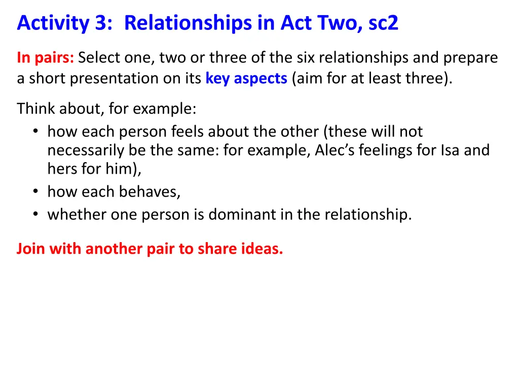 activity 3 relationships in act two sc2 1