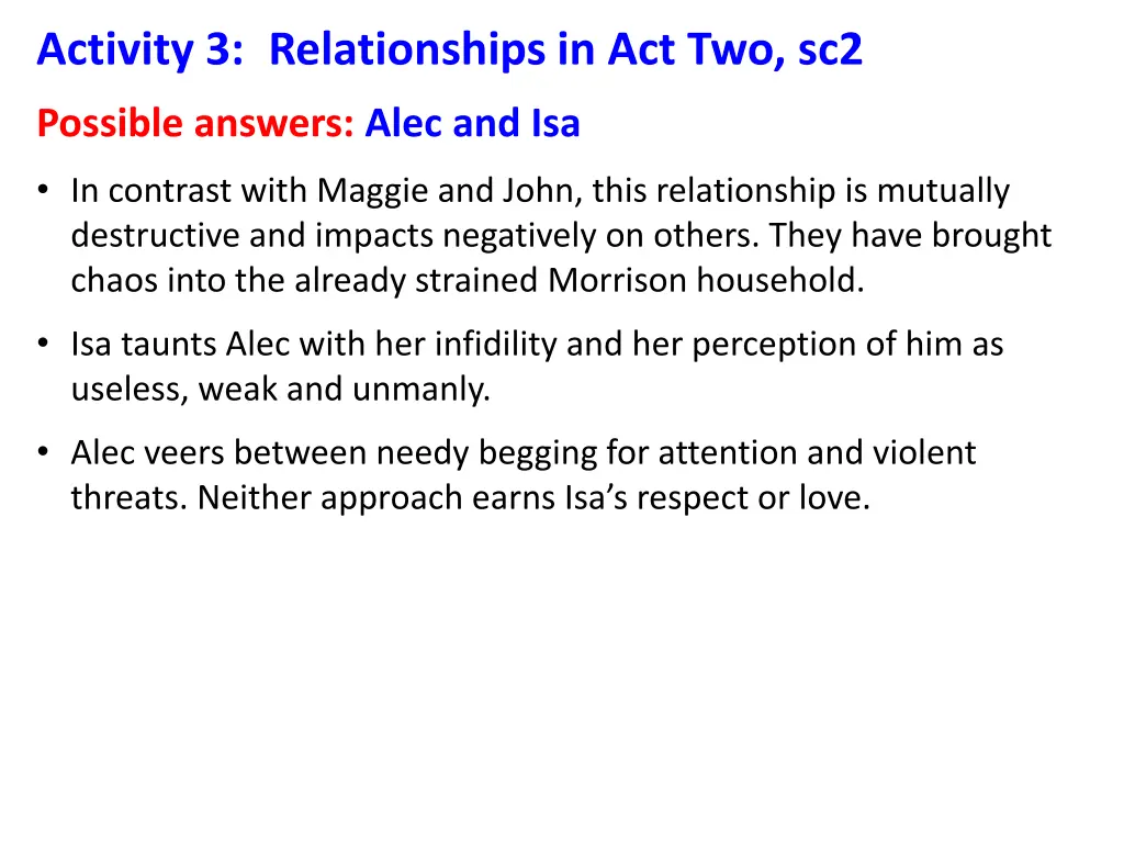 activity 3 relationships in act two sc2 4