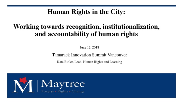 human rights in the city