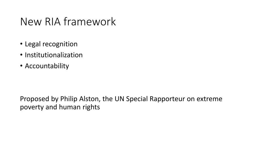 new ria framework