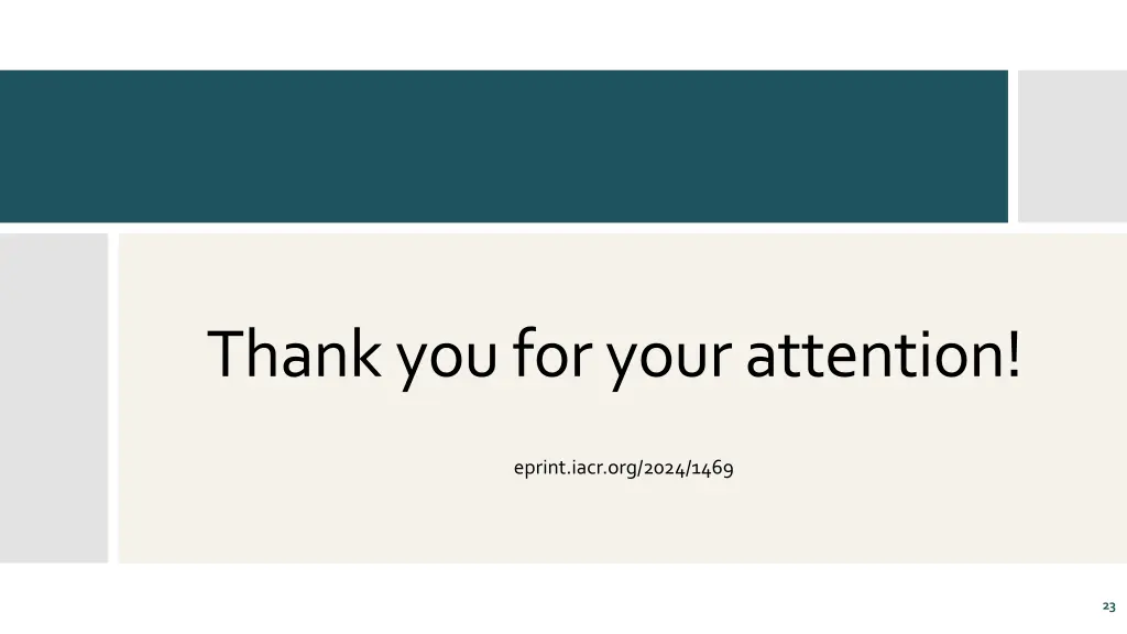 thank you for your attention