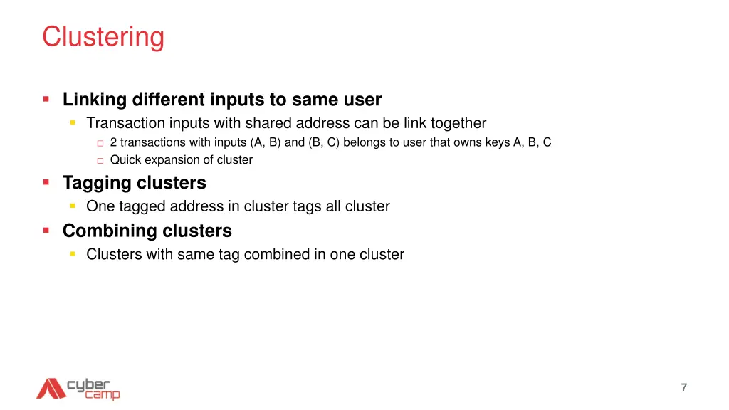 clustering