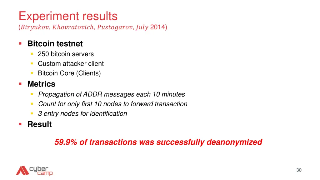 experiment results 2014
