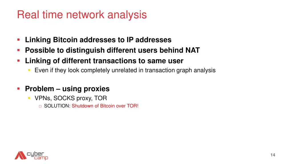 real time network analysis