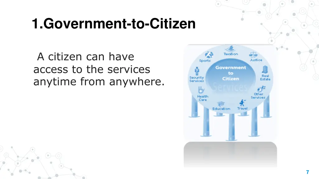 1 government to citizen