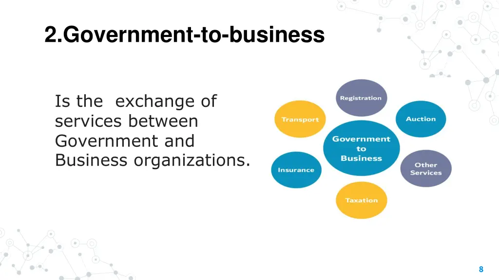 2 government to business
