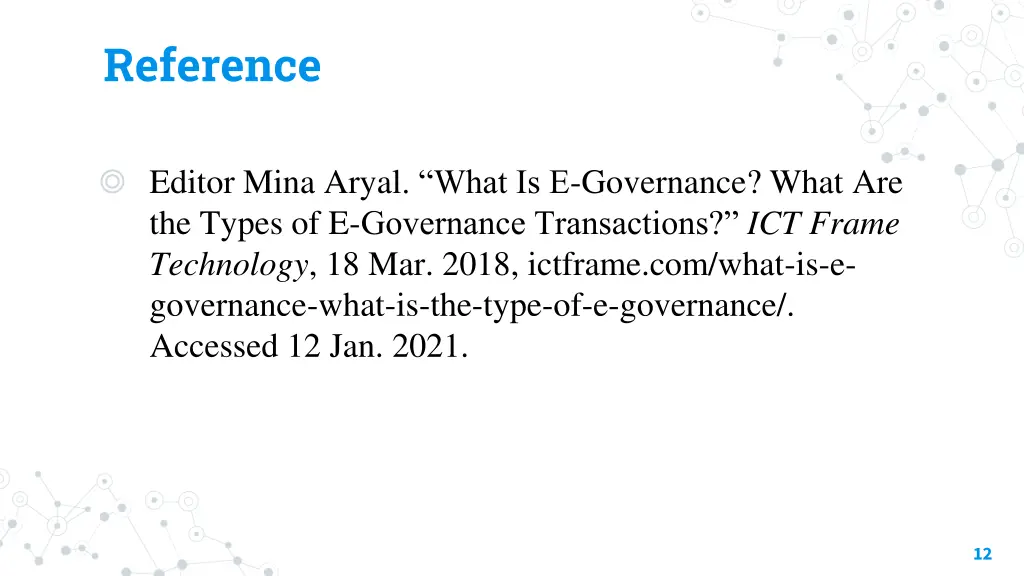 reference