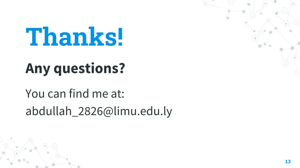 thanks any questions