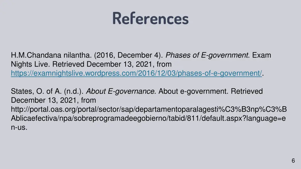 references