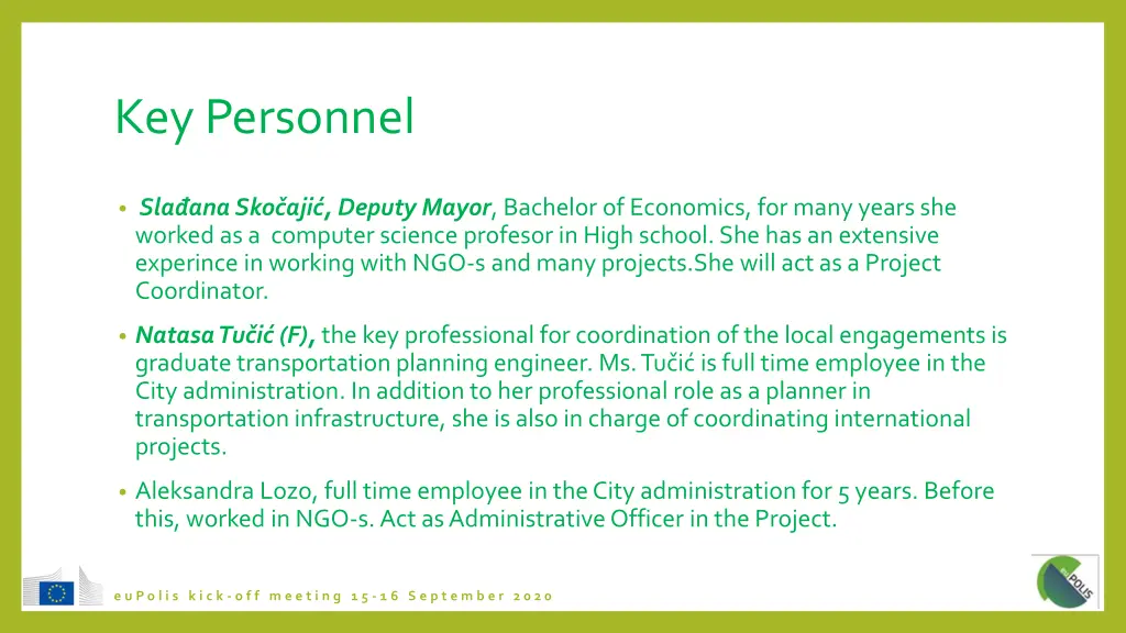 key personnel