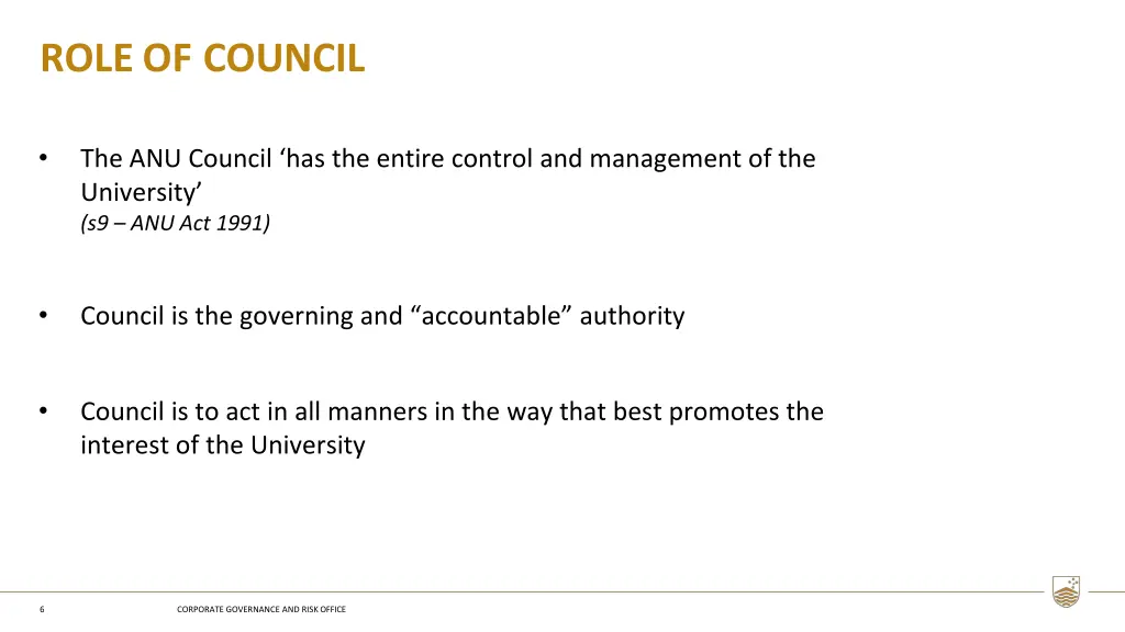 role of council