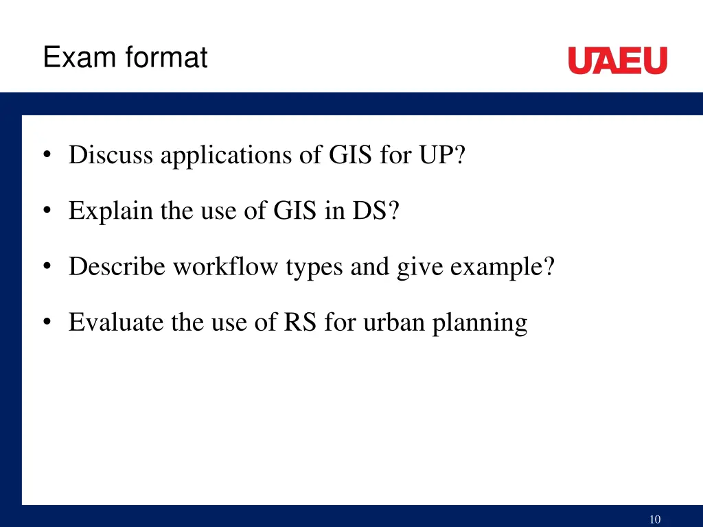 exam format