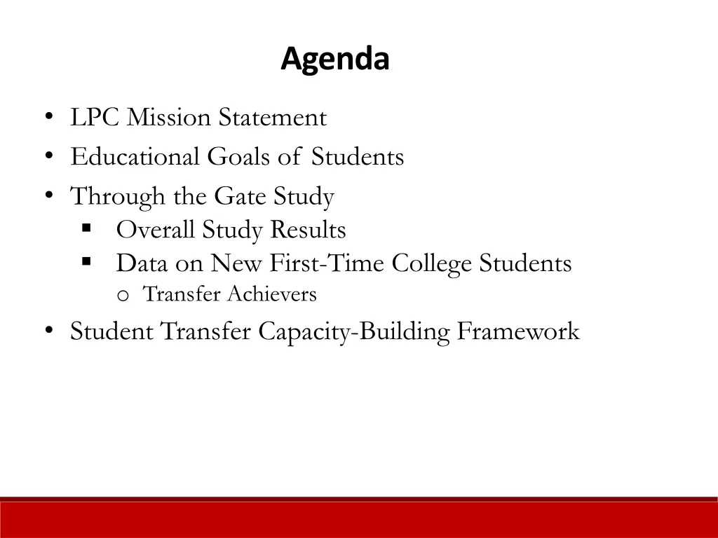 agenda