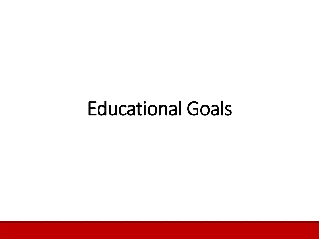 educational goals educational goals