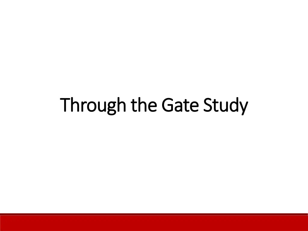 through the gate study through the gate study