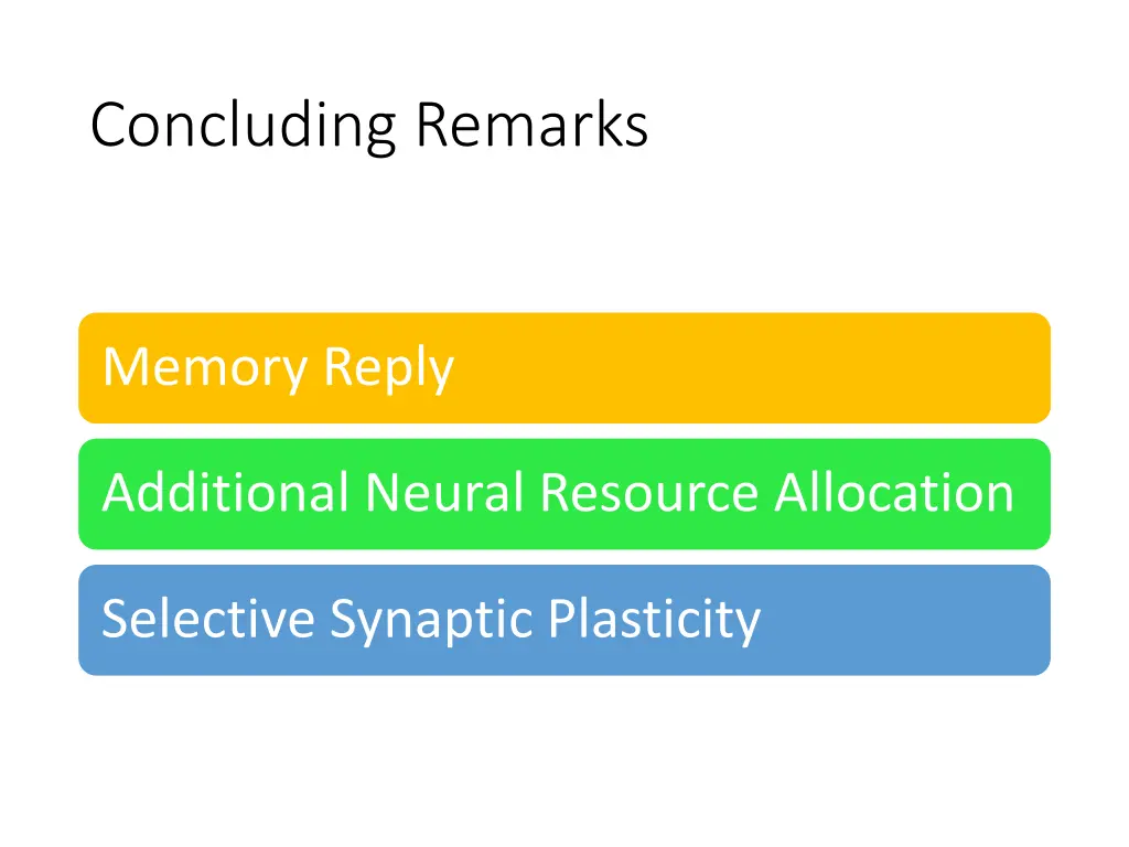concluding remarks