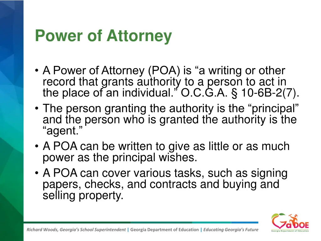 power of attorney 1