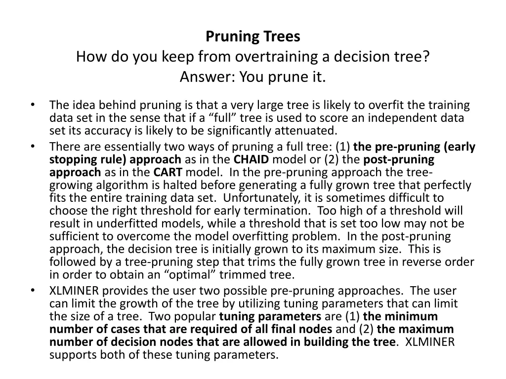 pruning trees