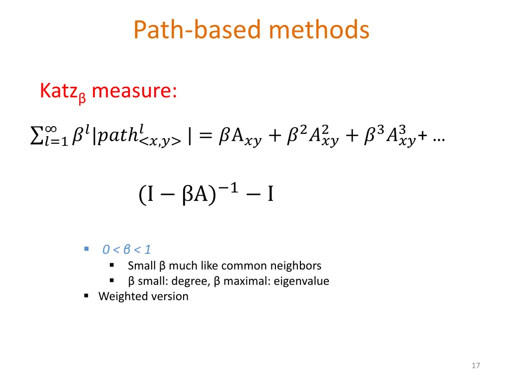 path based methods 1