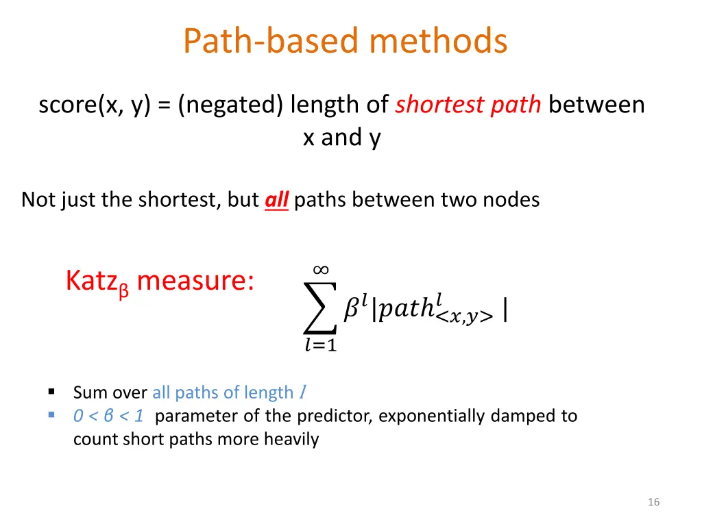 path based methods