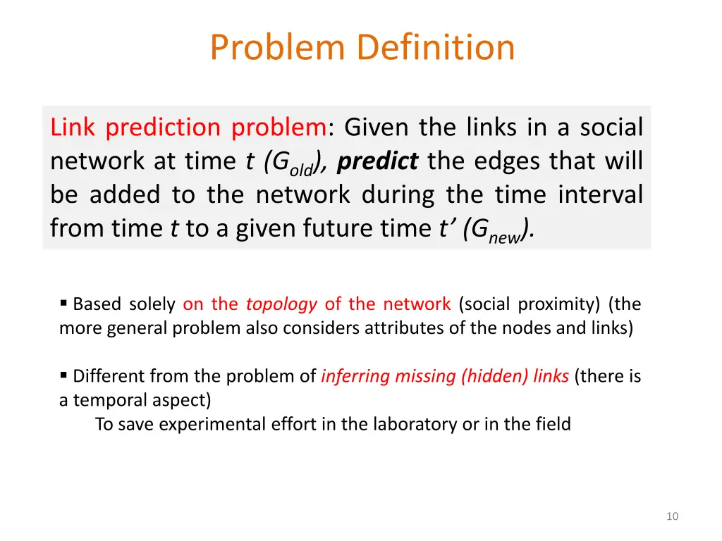 problem definition