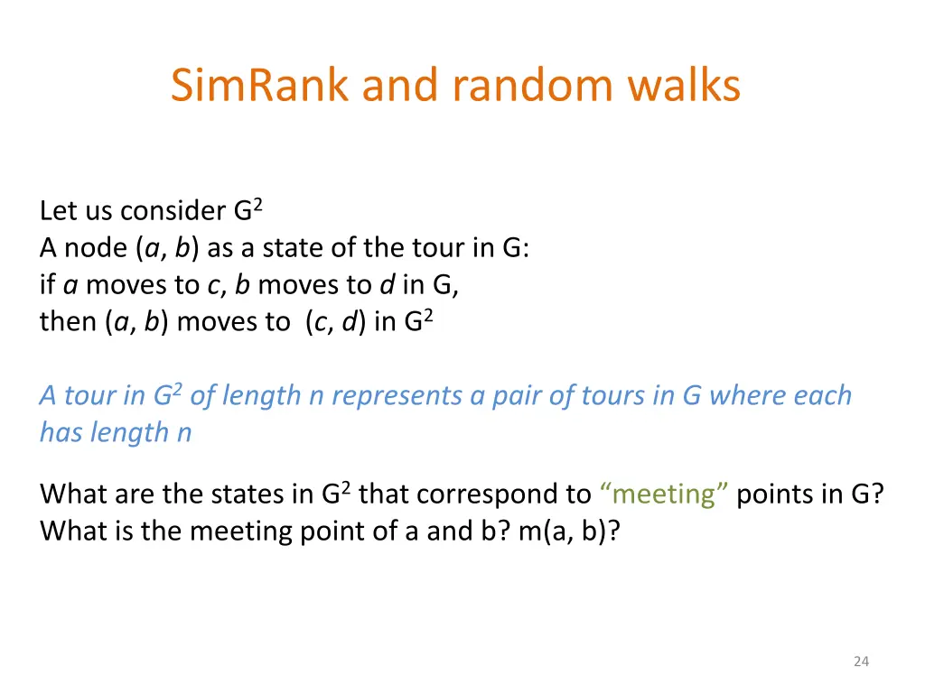 simrank and random walks 1