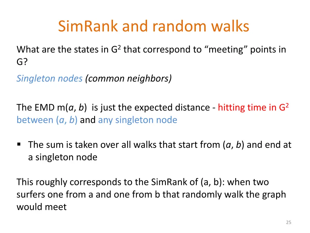 simrank and random walks 2