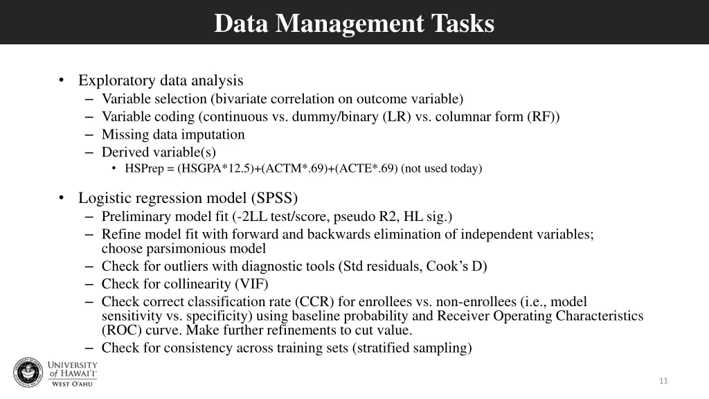 data management tasks