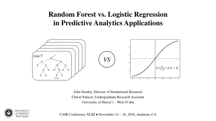 random forest vs logistic regression