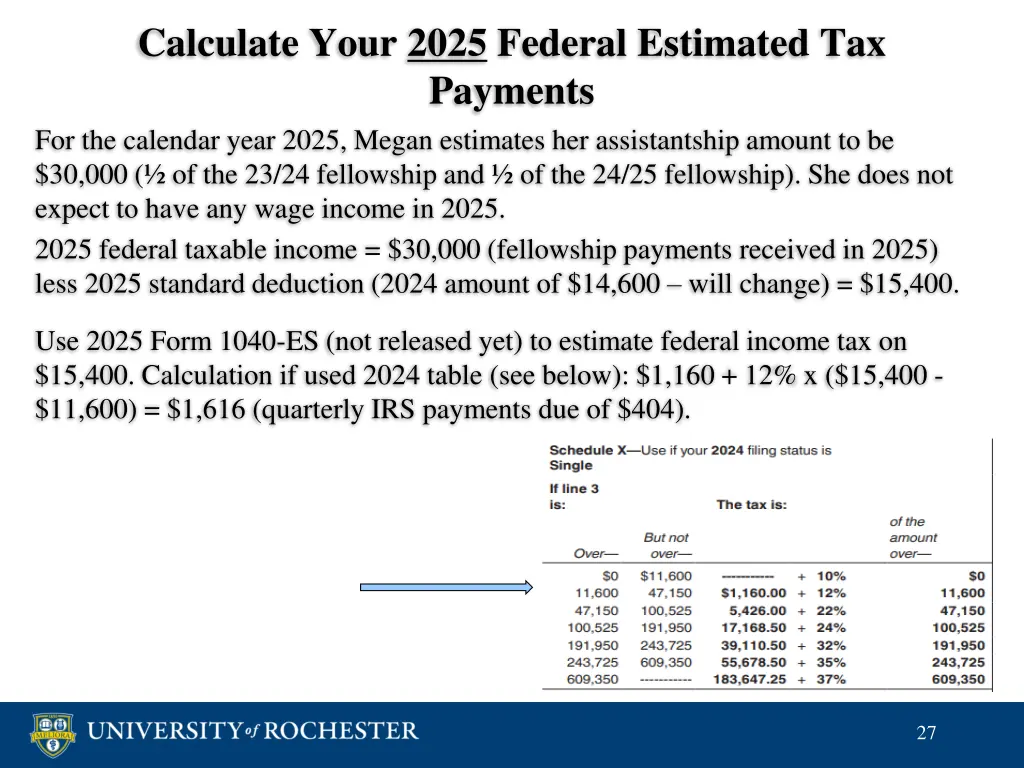 calculate your 2025 federal estimated