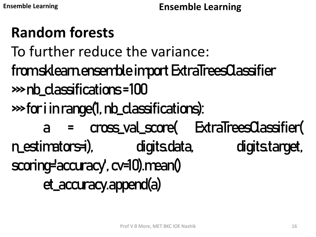 ensemble learning 15