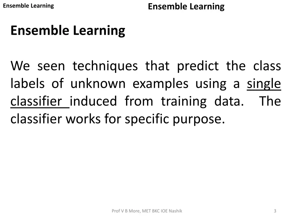 ensemble learning 2