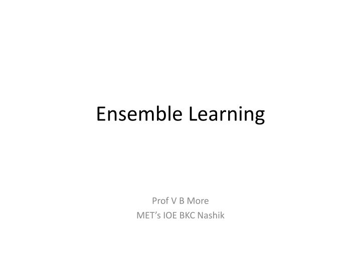 ensemble learning