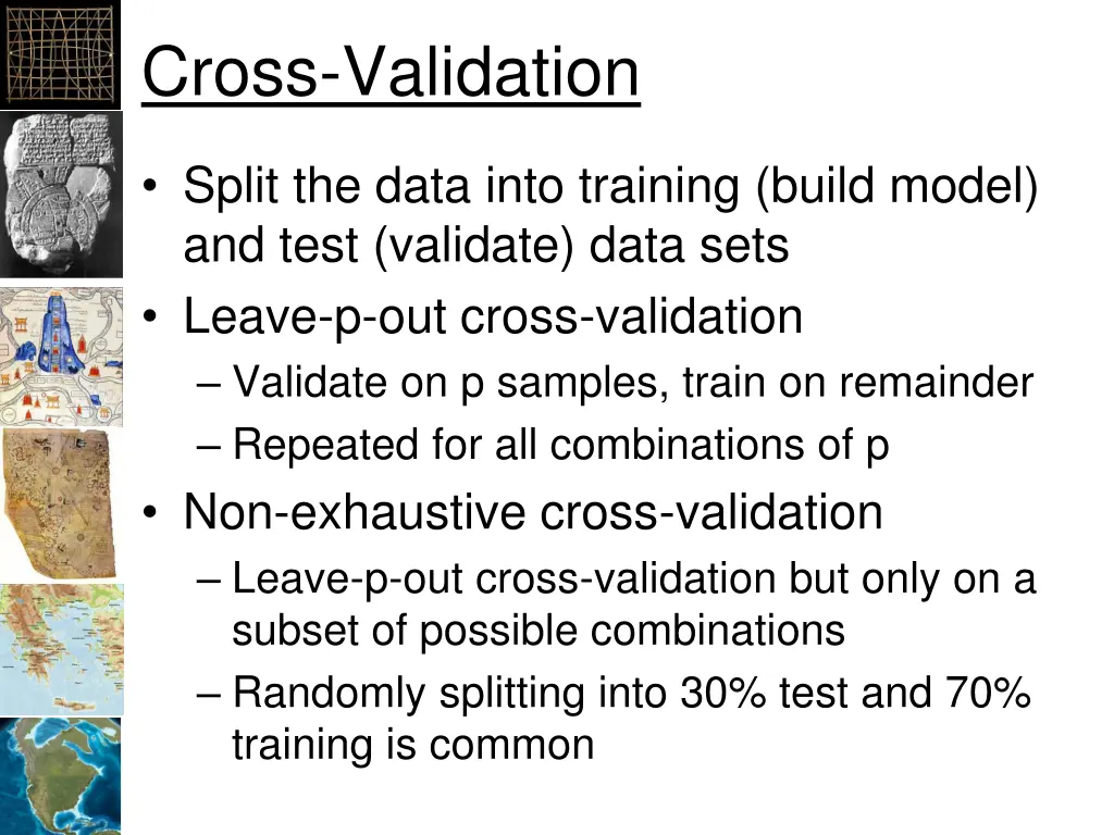 cross validation