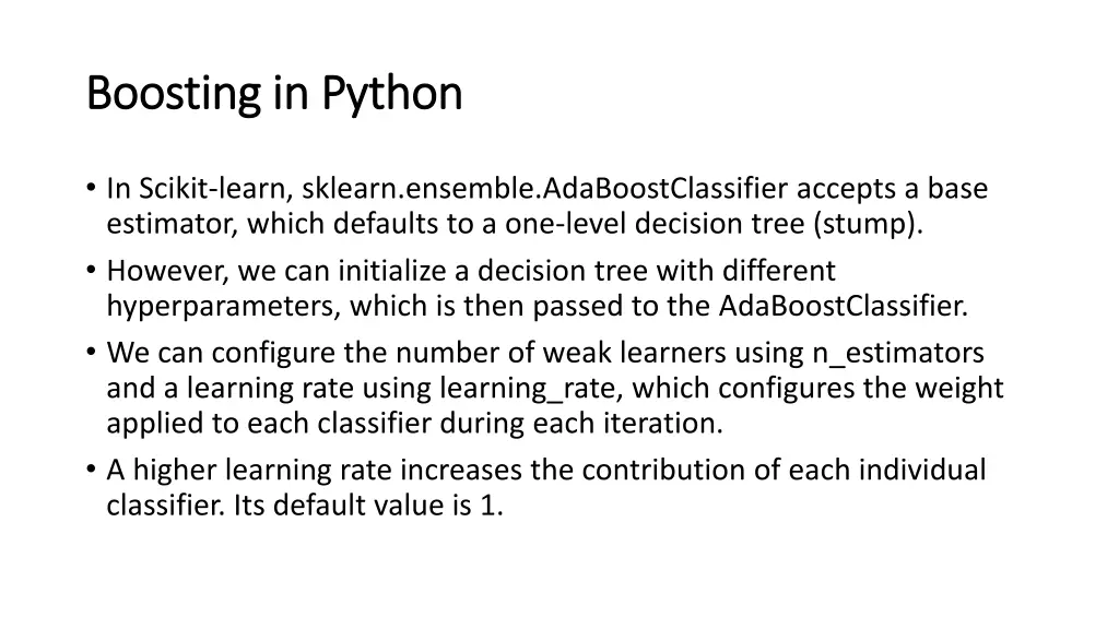 boosting in python boosting in python