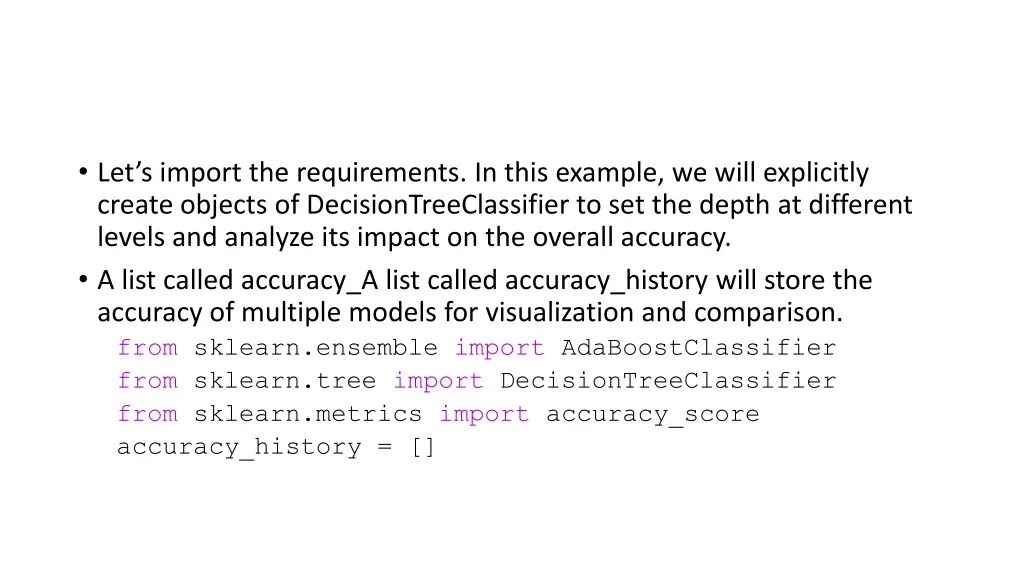 let s import the requirements in this example