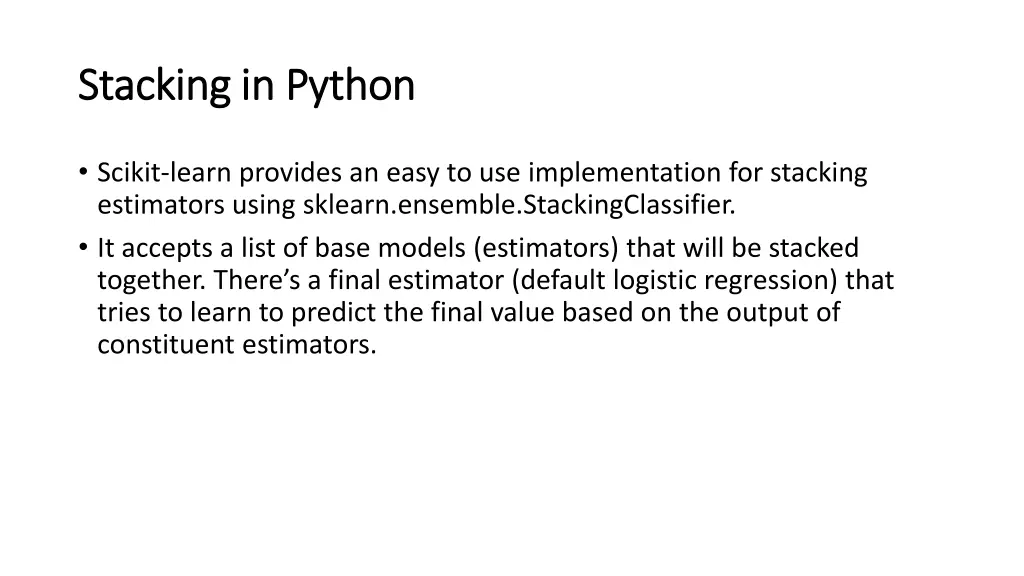 stacking in python stacking in python