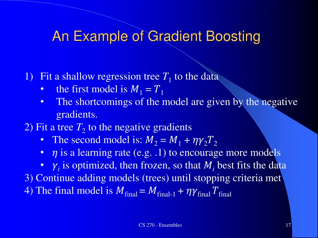 an example of gradient boosting