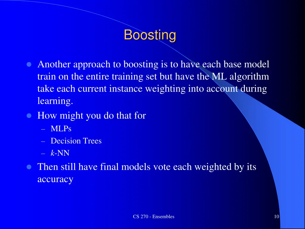 boosting