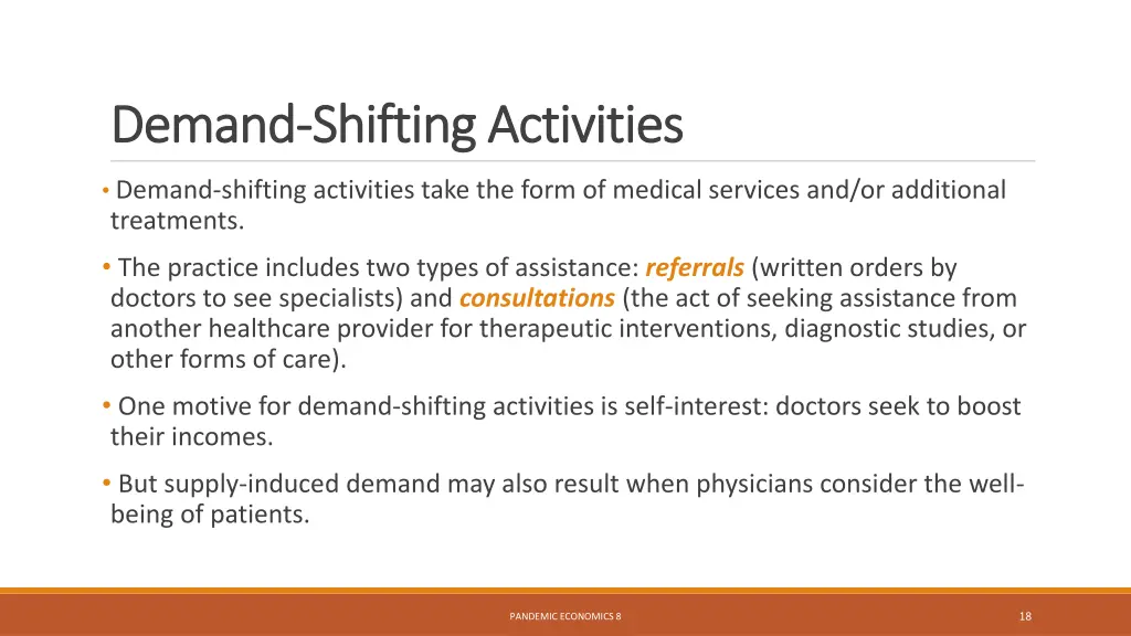 demand demand shifting activities shifting